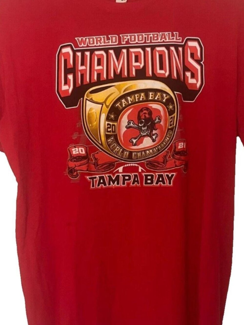 Tampa Bay Buccaneers Super Bowl LV Champions T-Shirt Men’s XL